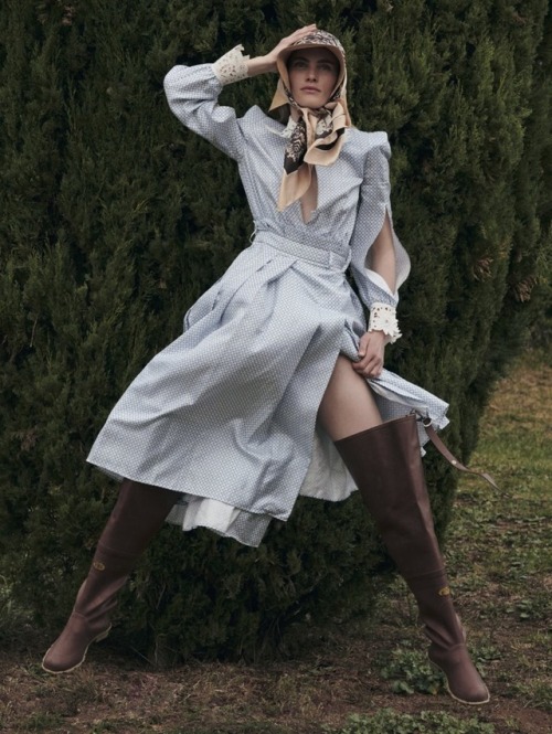 Emily Baker Expresses Country Woman Sobriety In Mel Karch Images For Marie Claire Italia January 201