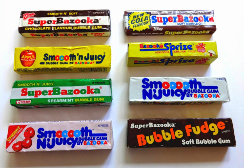 Chewing gum and typography, this collection and more via PastPrint.
