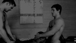 gaypornisgay:  High five, bros for life dude!  omg, I made this with my old blog. :((((( lmfao