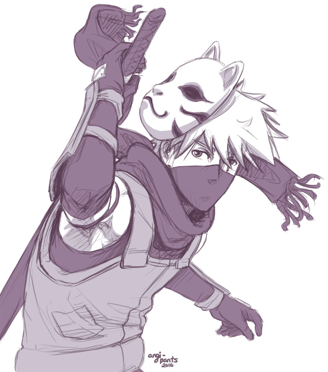 Drawings and stuff... — Happy Ninja Day!! (any excuse to draw Kakashi is...