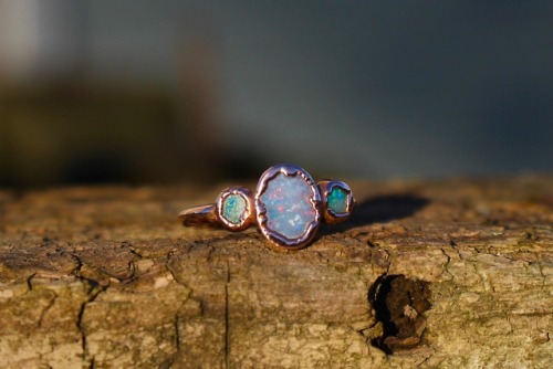 Opal &amp; Copper RingJust added this sweet one along with a couple of others to etsy - www.moon