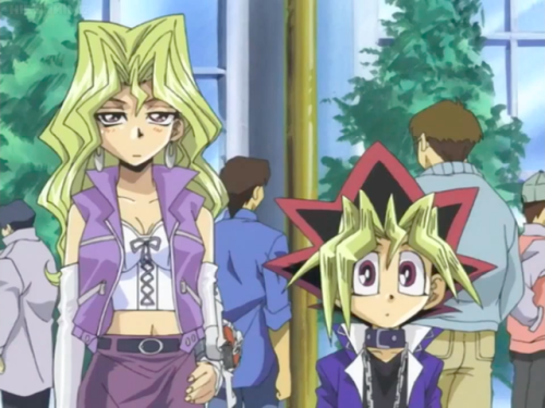 nightfurylover31:Some cute shots go Yugi and Mai in episode 56. With a bit of Rex, Weevil, and Mako.