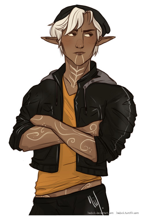 hedwik: Modern Fenris(modern anders)