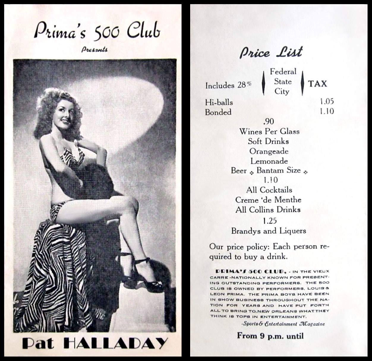 Pat &ldquo;Amber&rdquo; Halladay appears on a vintage promo brochure for