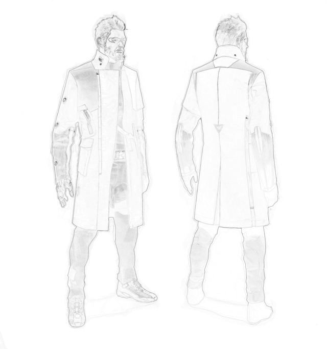 It’s Coloring Book Day. Color your own version of Adam’s trench coat and send it to us!
Higher res image #coloring book day  #national coloring book day #deus ex#adam jensen