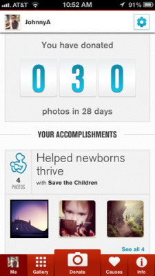 countdown on Donate a Photo