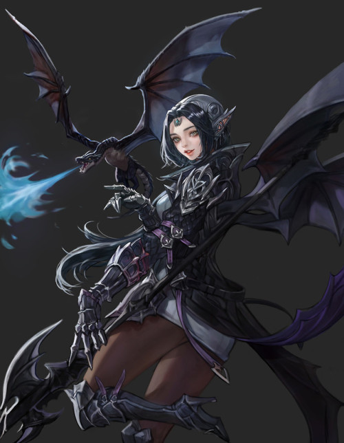 Dragon Lancer Monable . www.artstation.com/artwork/V6O55