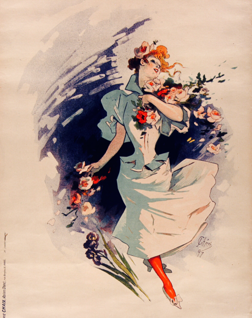 Parfumerie-distillerie Monaco. Iris Villa , Monte-Carlo. Affiche avant la lettre. Épreuve ava