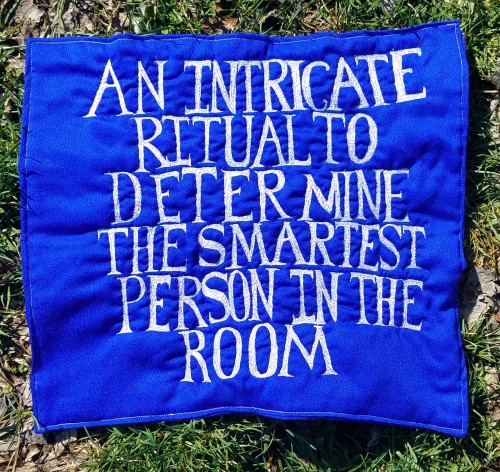 Jepoardy Tile I Free Motion Embroidered After I Wondered What A Jepoardy Tile Would Say If The Answer