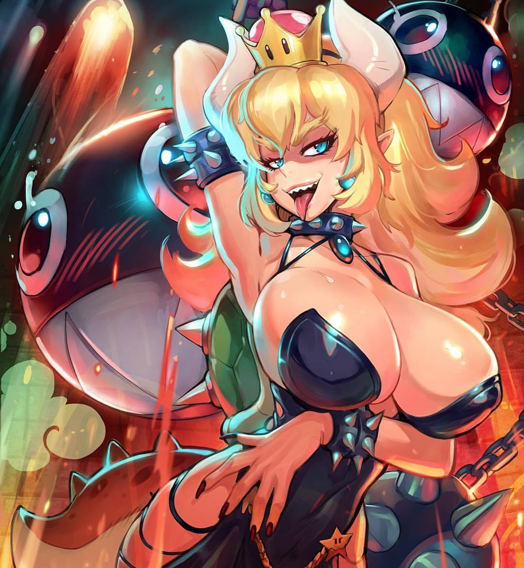 reiquintero:  Bowsette is here! You saw the flames on Twitch! now artwork is completed!