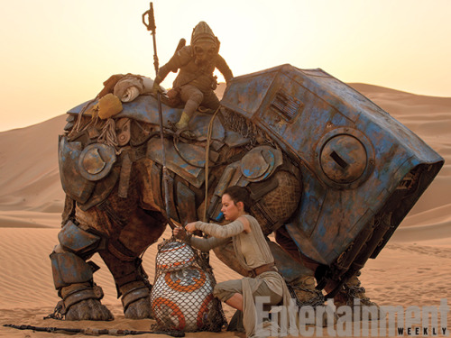 alwaysstarwars:New photos from EW!!!!I love the one of Rey and BB-8!  And further confirmation about