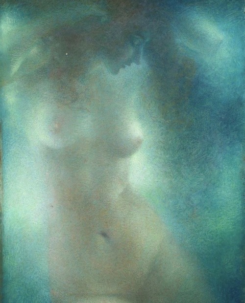 zegalba:Lucien Lévy-Dhurmer: La Femme, Nu Bleu (1896)