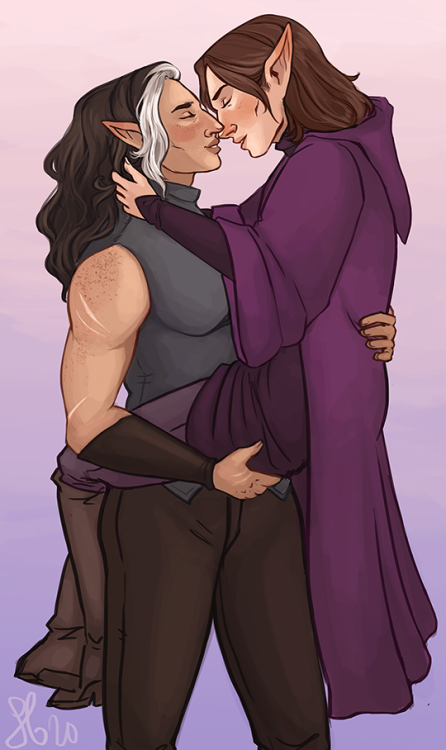 buff barbarian wife loves their squishy enchanter husband v. much