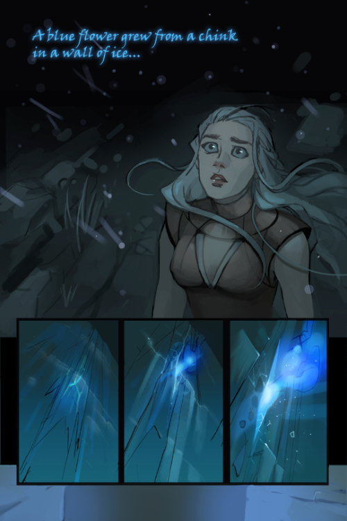 okhadraws:Based on the vision that Dany has in the House of the Undying in the books.