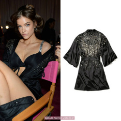 bpalvinwardrobe:  Backstage at Victoria’s Secret Fashion Show | November 8, 2018Barbara is wearing the Victoria’s Secret Black Fashion Show 2018 Robe. Believe it or not, you can purchase this robe for ๐.50 on the Victoria’s Secret US website.