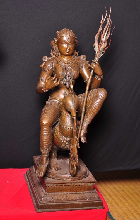 Rati, Goddess of desire and wife of Kamadeva, south indian bronze