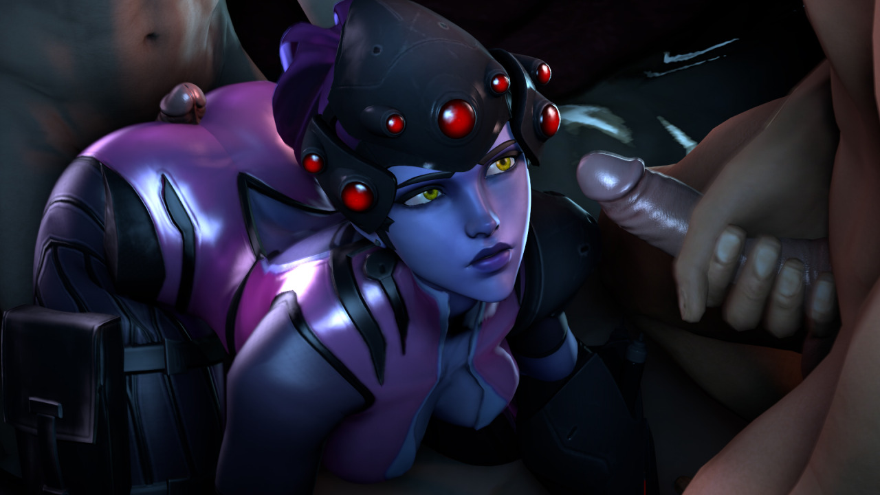 1kmspaint:   Widowmaker Threesome I think that I am going to do more animations in