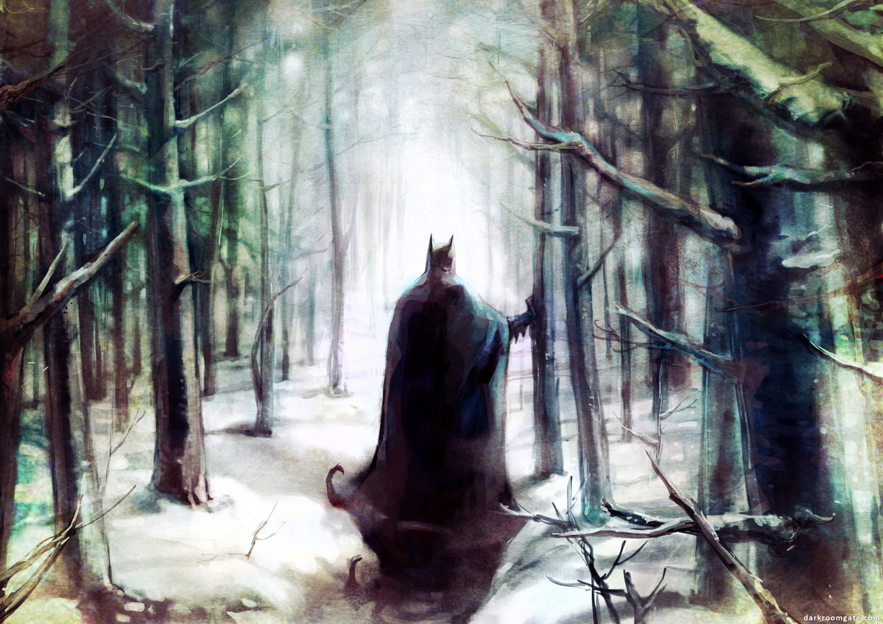 gothamart:  Bruce by Haining-art  The name Bruce originally meant “Forest”. The