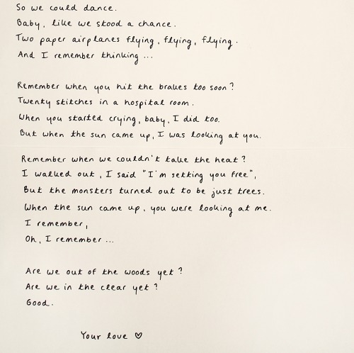 holygrcunds:out of the woods as a letter [→  ed letters]