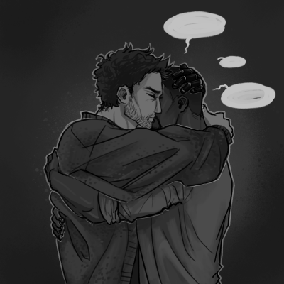 vic-draws-sometimes:Home is a personLet Sam be cuddled and care for as he rant about his day 