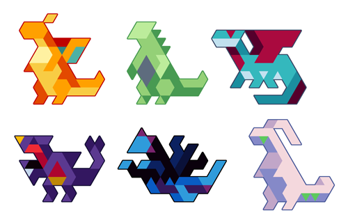 etall:  I made a bunch of mini trixel Pokemon stickers! The first one is a rehash of this piece. [Gen I Starters] [Mega Charizard X & Y] [Pseudo-Legendary Dragons] Feel free to suggest other Pokemon or Nintendo characters. 