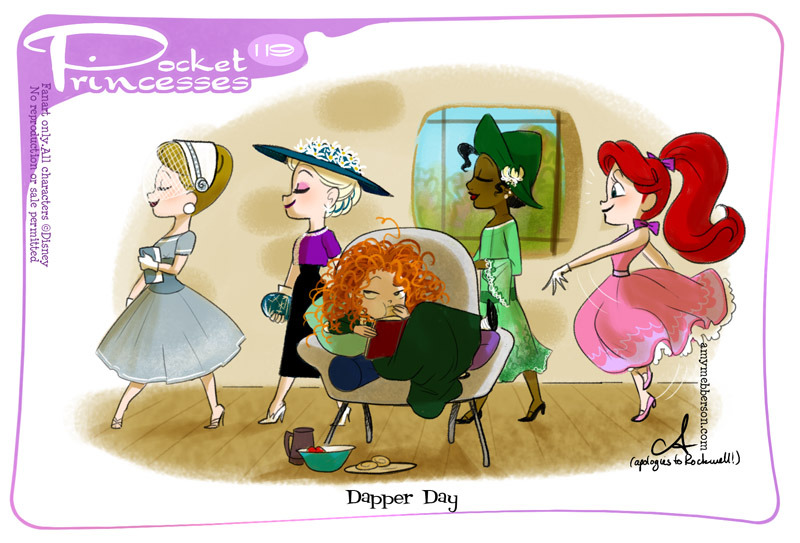 amymebberson:
“Pocket Princesses 119: Happy Dapper Day!
Please reblog, do not repost
Facebook Page
”