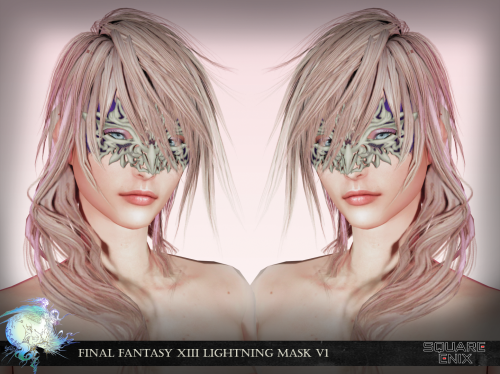 Final Fantasy XIII Lightning Masksextracted from original game by loriscangini dejamo converted by m