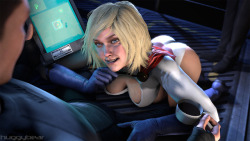 Huggybear742: Injustice - Power(Girl) Of Persuasion   “A Hot Towel For Our Guest,