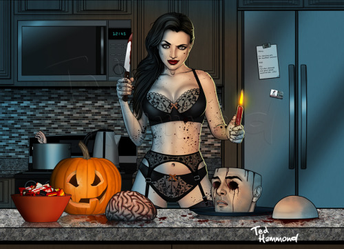 naughtyhalloweenart:Halloween by ted1air