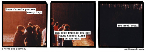 softerworld:A Softer World: 1123(Your daytime friends are no help in the dark.)buy this print