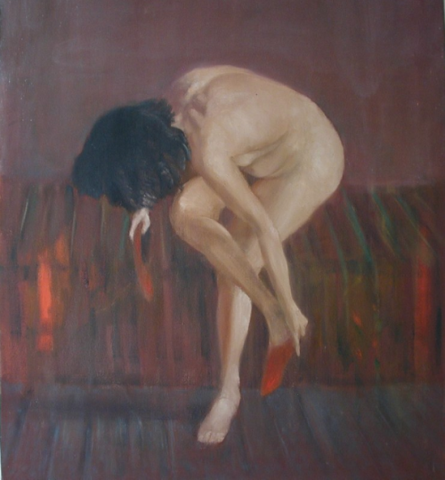 igormaglica: Norman Rubington (1921-1991), Nude. Red Slippers, n.d.