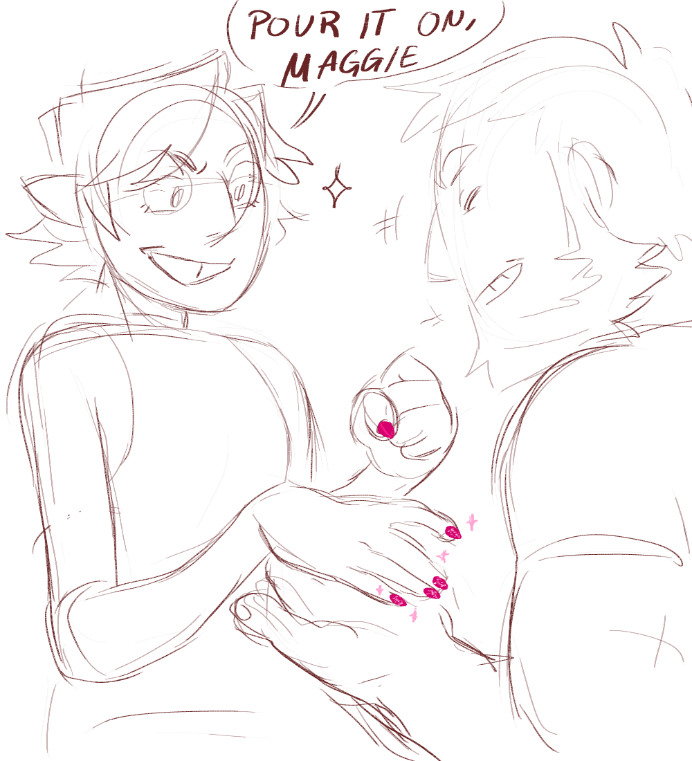 ursubs:  magnus paints everyones nails!! also reminder to check out my twitter :0
