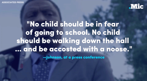 naked-yogi:  the-movemnt:  The Mississippi chapter of the NAACP is calling on federal authorities to investigate an incident at Stone County High School in Wiggins, Mississippi, in which white students put a noose on a black student. The school football