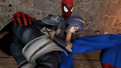 Lucina loves being with Spider-Man