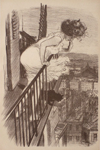 theophile-steinlen:Fin de bail litho, 1897, Theophile Steinlen