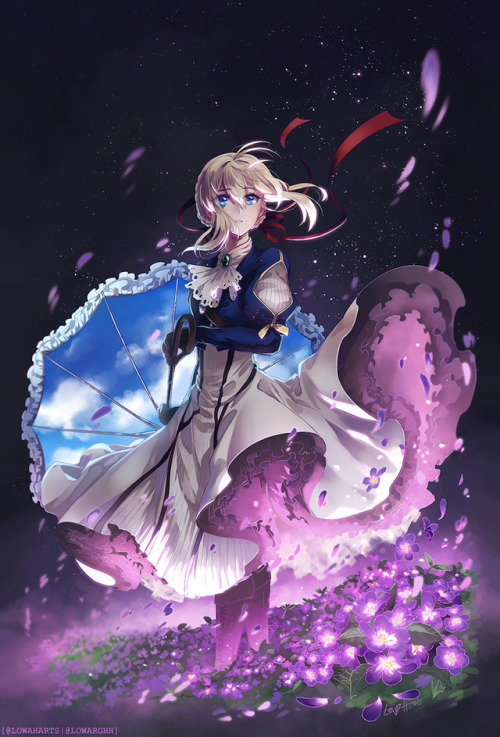 lowaharts - Violet Evergarden print for AX. This anime is so...