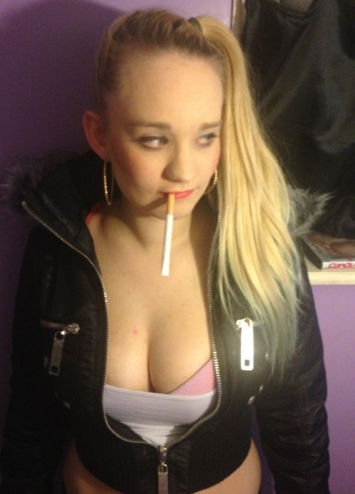 #chav #smoking #slut