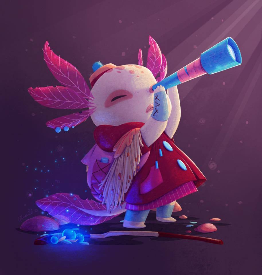 Axolotl Adventurer Character Design Challenge By The Art Showcase