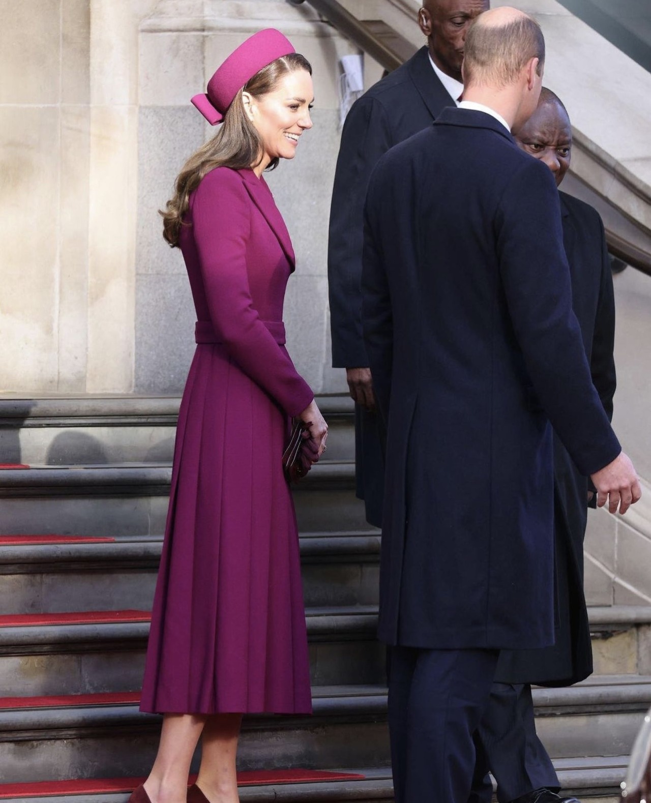 December 7, 2020: During their train tour of the...