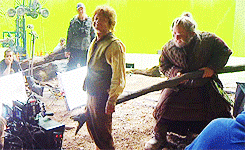 middle-earth-is-real:theheirsofdurin:The Hobbit bts spam [11/?]jumping Peter Jackson