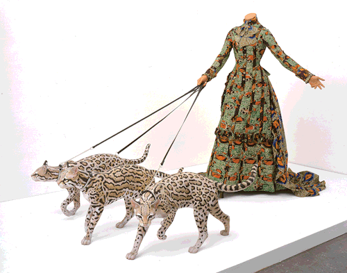 littlelimpstiff14u2: Yinka Shonibare A British artist of Nigerian descent, Shonibare (b. 1962) creat