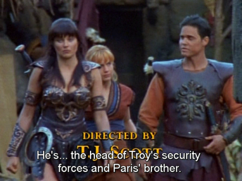 thoughtbubblesandwanderlust:Let’s just appreciate this moment where Xena refuses to assume the Troja