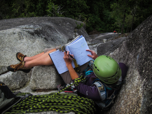 alpine-spirit:When you want to climb multipitch in Squamish, but you have a calculus final coming 