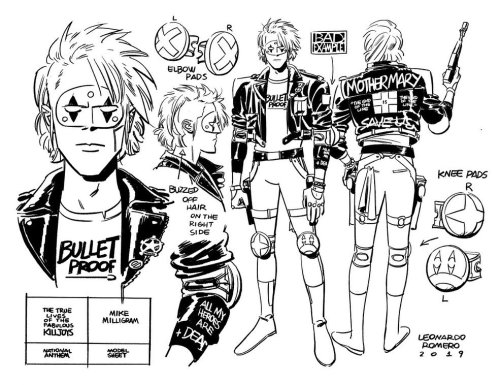 killjoyhistory:National AnthemLeonardo Romero’s original model sheets for The True Lives of the Fabu