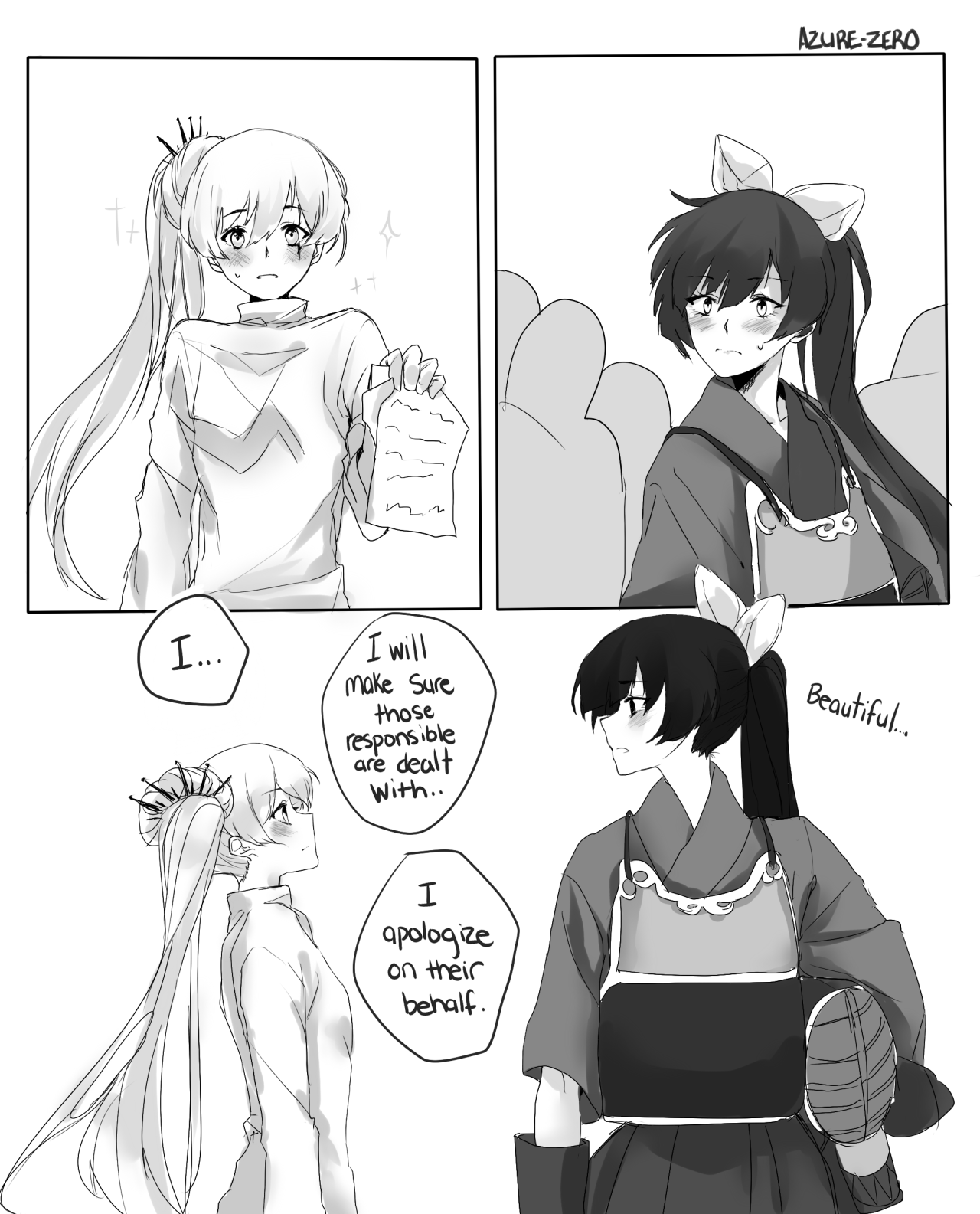 azure-zer0:  RWBY: Checkmating/Monochrome Weiss is in the fencing club and Blake
