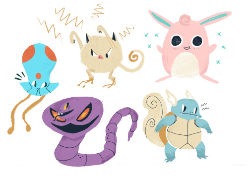 I drew more Poke Pals today. Working my way up to 151, then I’ll make a poster!