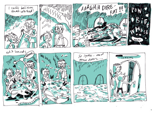 krismukai:hourly comic day Love the way the shift to the DnD came is portrayed in juxtaposition to t