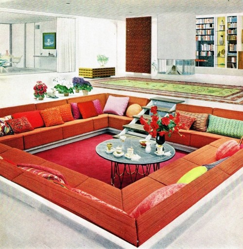 atomic-chronoscaph:1960s-1970s conversation pits