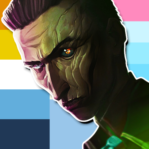 mogai-headcanons: Viktor from Arcane is an aromantic gay trans man who’s in a QPR with Jayce, a biro