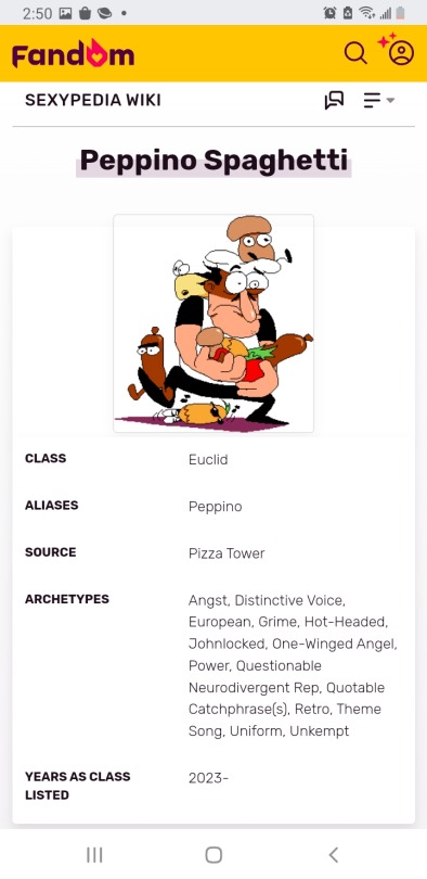 I'm still astonished that Peppino Pizza Tower Spaghetti became a tumblr  sexyman in 2023